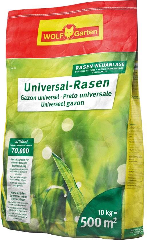 U-RS500 UNIVERSEEL GAZON GRASZAAD 10 KG = 500 M²