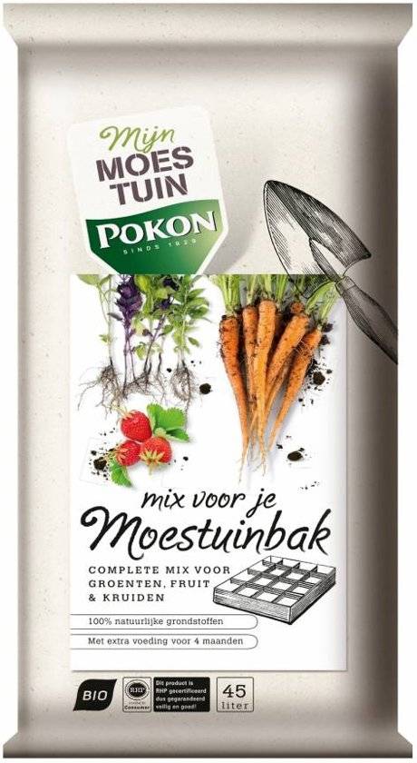 BIO AARDE MIX VOOR MOESTUINBAK 45 LITER