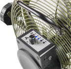  AOD12ACCU LI-ION VLOERVENTILATOR 35 CM GROEN 25 WATT