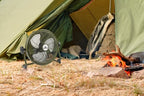 AOD12ACCU LI-ION VLOERVENTILATOR 35 CM GROEN 25 WATT