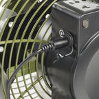  AOD12ACCU LI-ION VLOERVENTILATOR 35 CM GROEN 25 WATT