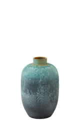 J-LINE VASE VINTAGE CERAMIC AZURE SMALL - Tuincentrum Lopik