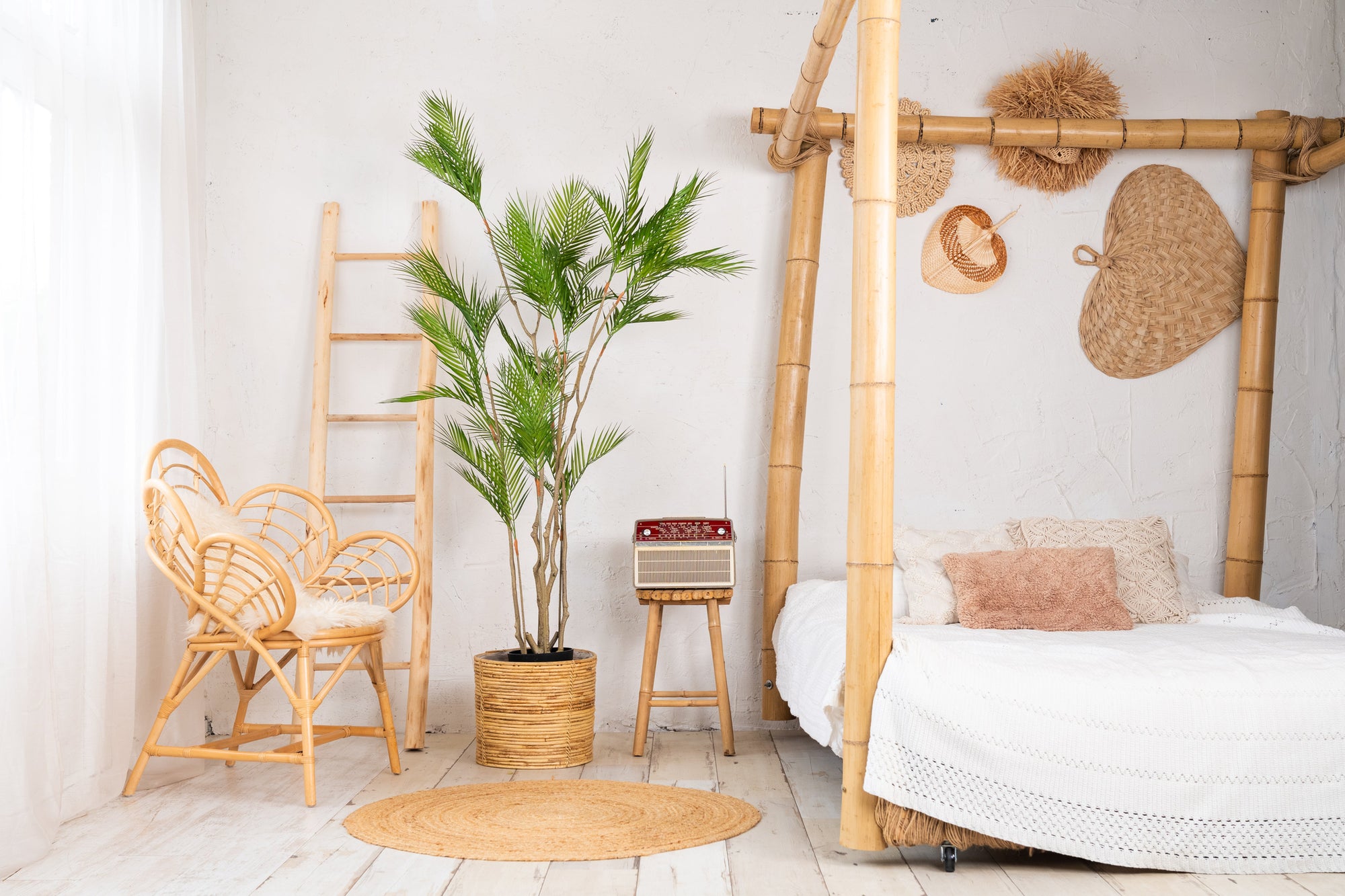 NEVERLEAFS TROPISCHE ARECA PALM KUNSTPLANT 180 CM