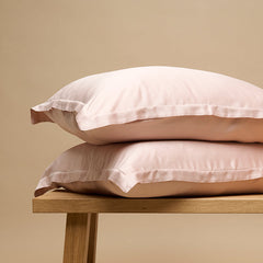 COCO & CICI ECO BAMBOE KUSSENSLOOP POWDER PEACH - 1 KUSSENSLOOP 50X60