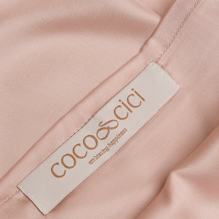 COCO & CICI ECO BAMBOE KUSSENSLOOP POWDER PEACH - 1 KUSSENSLOOP 50X60