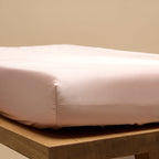 COCO & CICI ECO BAMBOE TOPPER HOESLAKEN POWDER PEACH 180 X 200 X 10 CM