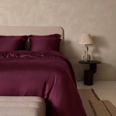 COCO & CICI ECO BAMBOE SATEEN DEKBEDOVERTREK BORDEAUX