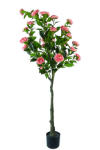 NEVERLEAFS KUNSTPLANT CAMELIA LUXE 160 CM ROZE/GROEN