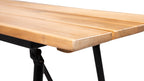 VERNON INKLAPBARE TUINBANK ACACIA LIGHT TEAK LOOK / STAAL ZWART