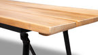 VERNON INKLAPBARE TUINBANK ACACIA LIGHT TEAK LOOK / STAAL ZWART