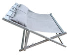 DOUBLE BEACH CHAIR DURHAM ACACIA FOSSIL GREY ANTIQUE GREY ROYAL STONE GREY KUSSEN