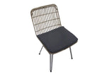 FLAMINGO DINING CHAIR ZONDER ARMLEUNINGEN STAAL BAMBOO LOOK SET VAN 2