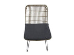 FLAMINGO DINING CHAIR ZONDER ARMLEUNINGEN STAAL BAMBOO LOOK SET VAN 2