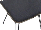 FLAMINGO DINING CHAIR ZONDER ARMLEUNINGEN STAAL BAMBOO LOOK SET VAN 2