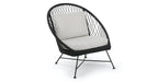 BATEA LOUNGE CHAIR 12053 L96 X W95.5 X H96.5CM ALU BLACK