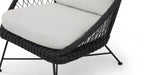 BATEA LOUNGE CHAIR 12053 L96 X W95.5 X H96.5CM ALU BLACK