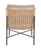 ESTORIL LOUNGESTOEL ZWART RATTAN