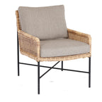 ESTORIL LOUNGESTOEL ZWART RATTAN