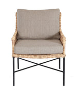 ESTORIL LOUNGESTOEL ZWART RATTAN