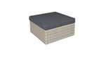 ALMADIA MODULO LOUNGE CORNER SET 4PCS STAAL DONKERGRIJS WICKER HALFROUND 7MM NATURAL KOBO GREY DONKERGRIJS KUSSENS