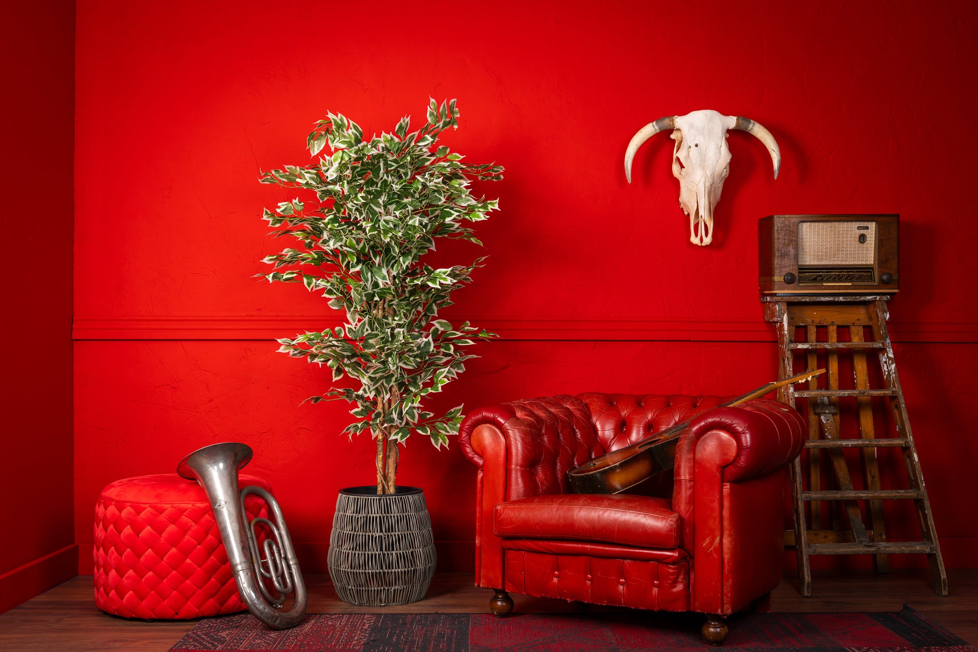 NEVERLEAFS KUNSTPLANT FICUS GROEN 160 CM
