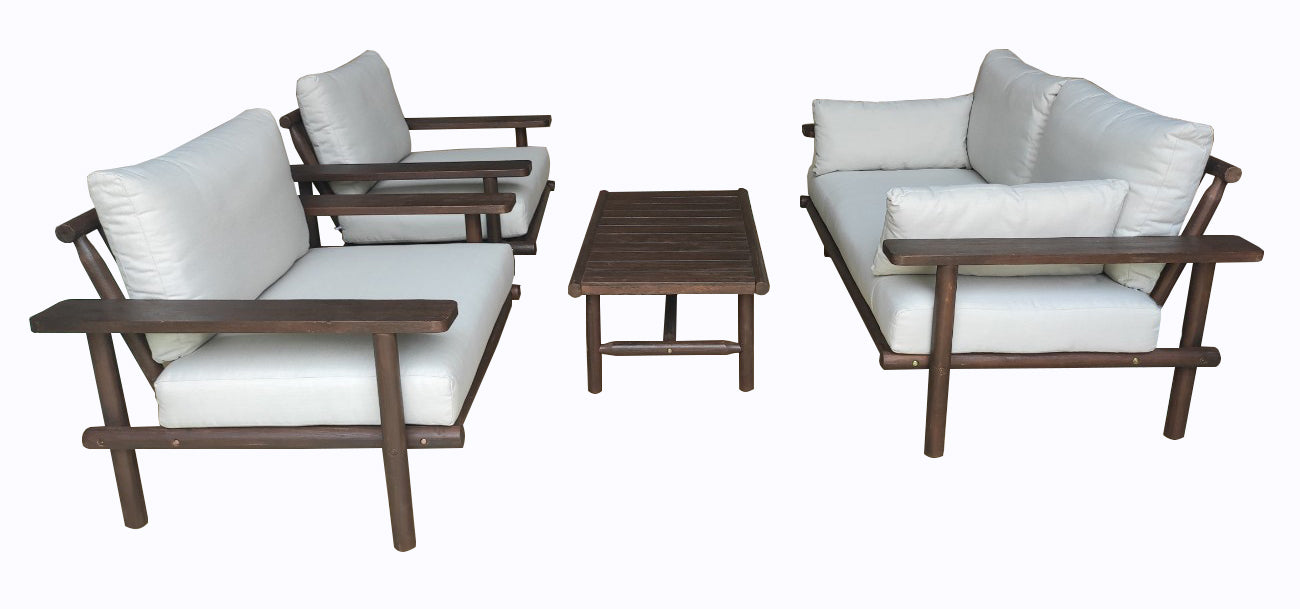 LARUNA LOUNGESET ACACIA VINTAGE DARK TEAK LOOK