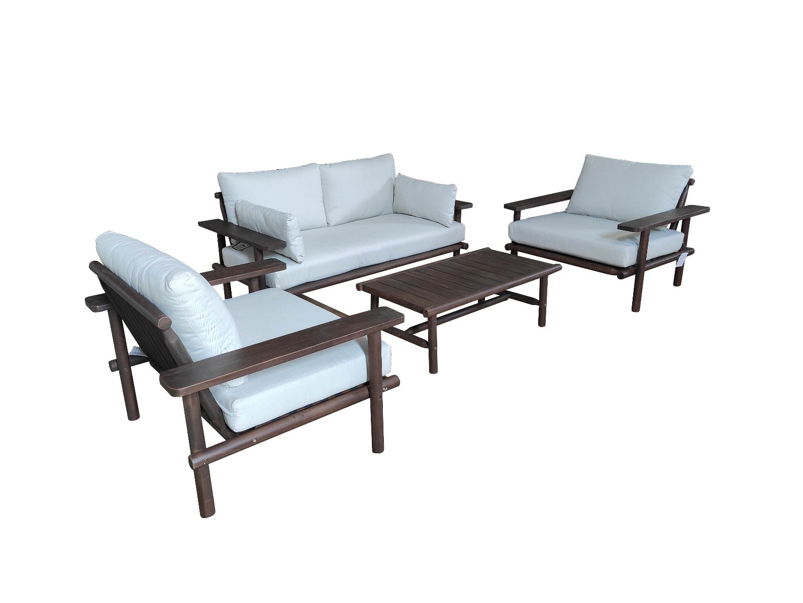 LARUNA LOUNGESET ACACIA VINTAGE DARK TEAK LOOK