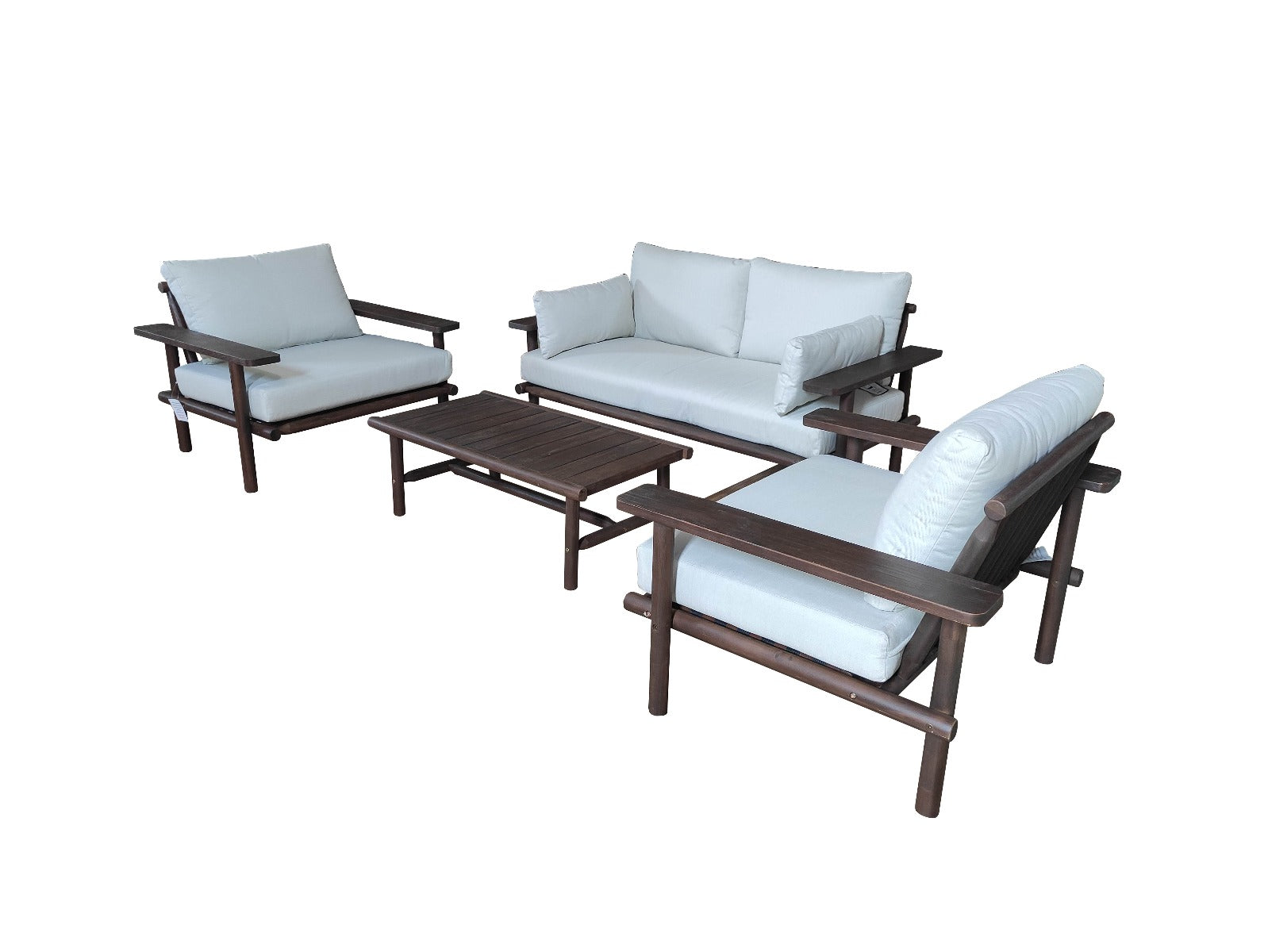 LARUNA LOUNGESET ACACIA VINTAGE DARK TEAK LOOK