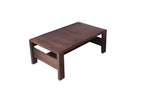 ZAMBRA LOUNGE CORNER SET 3PCS FLAT 30MM OFF-WHITE ACACIA VINTAGE DARK TEAK LOOK ROYAL SAND KUSSENS