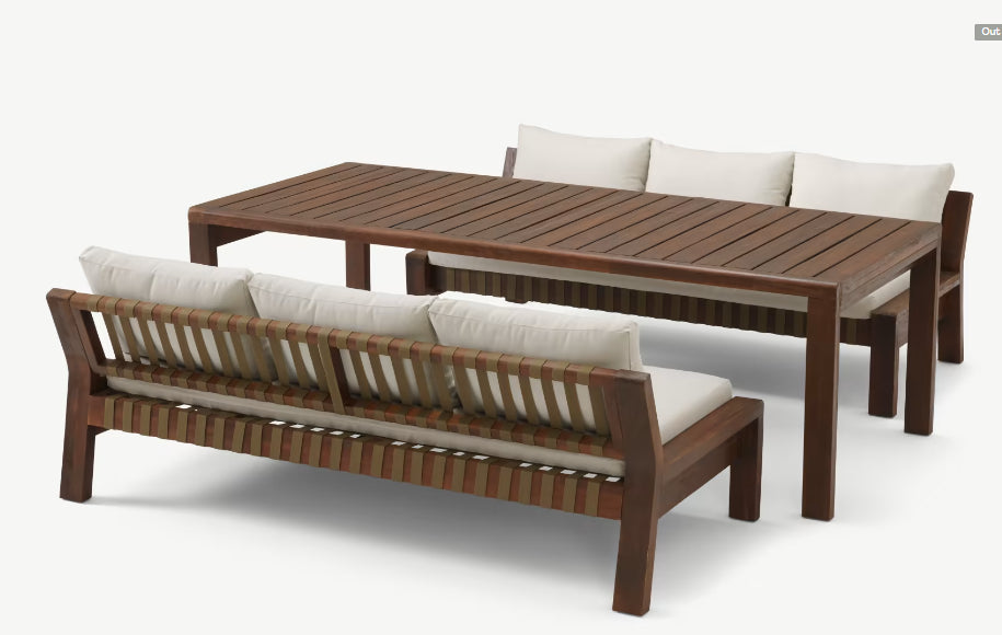 ZAMBRA DINING BENCH SET 3-DELIG