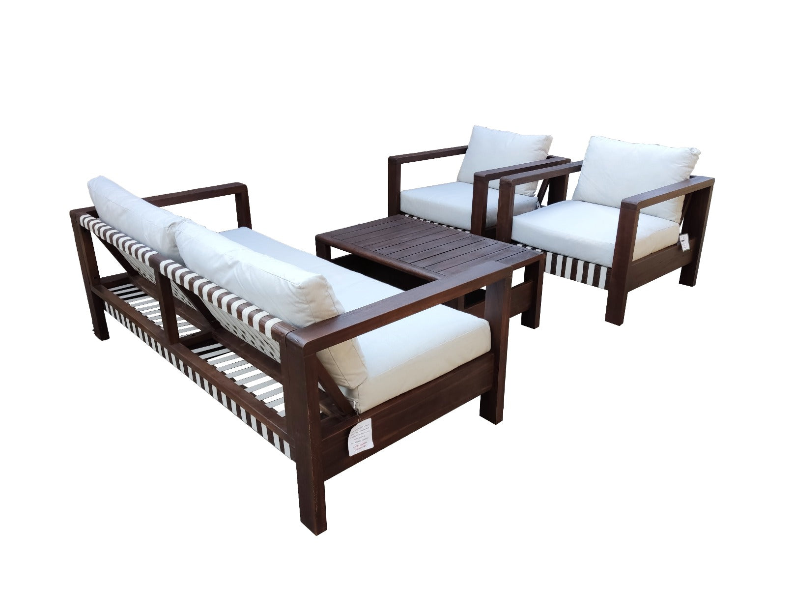 ZAMBRA LOUNGE SET 4-DELIG OFF WHITE