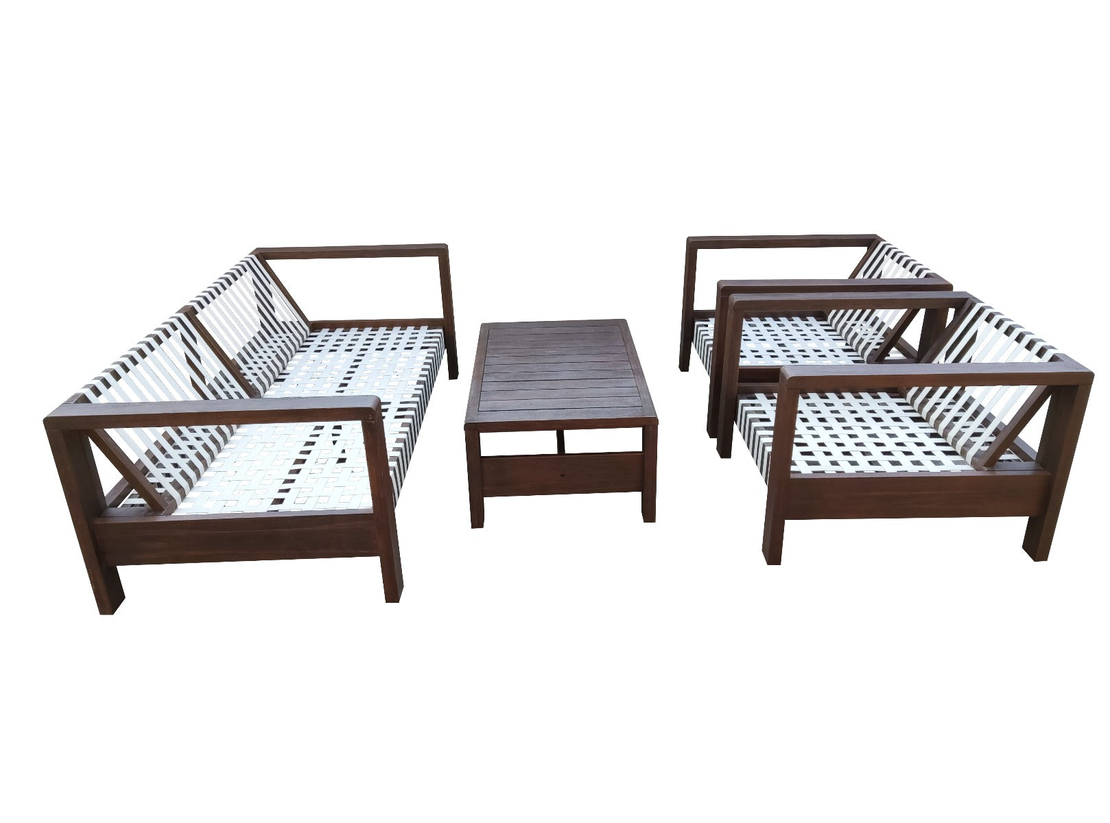 ZAMBRA LOUNGE SET 4-DELIG OFF WHITE