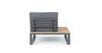 ALBUFEIRA MODULAIRE LOUNGE CORNER SET ALU ANTRACIET ACACIA LIGHT TEAK LOOK TEXTILENE ZWART ROYAL ANTHRACITE KUSSENS