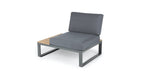 ALBUFEIRA MODULAIRE LOUNGE CORNER SET ALU ANTRACIET ACACIA LIGHT TEAK LOOK TEXTILENE ZWART ROYAL ANTHRACITE KUSSENS