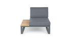 ALBUFEIRA MODULAIRE LOUNGE CORNER SET ALU ANTRACIET ACACIA LIGHT TEAK LOOK TEXTILENE ZWART ROYAL ANTHRACITE KUSSENS