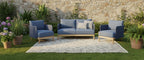 KOLBE LOUNGE SET 3-DELIG NAVY BLUE