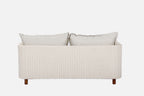 NAYAN LOUNGESET 3-DELIG STAAL OYSTER / ROPE OFF WHITE / ACACIA VINTAGE DARK TEAK LOOK