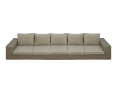 MERONE LOUNGE BANK 3-DELIG GEEL KUBU