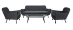 JONAH LOUNGE SET 4-DELIG DARK GREY