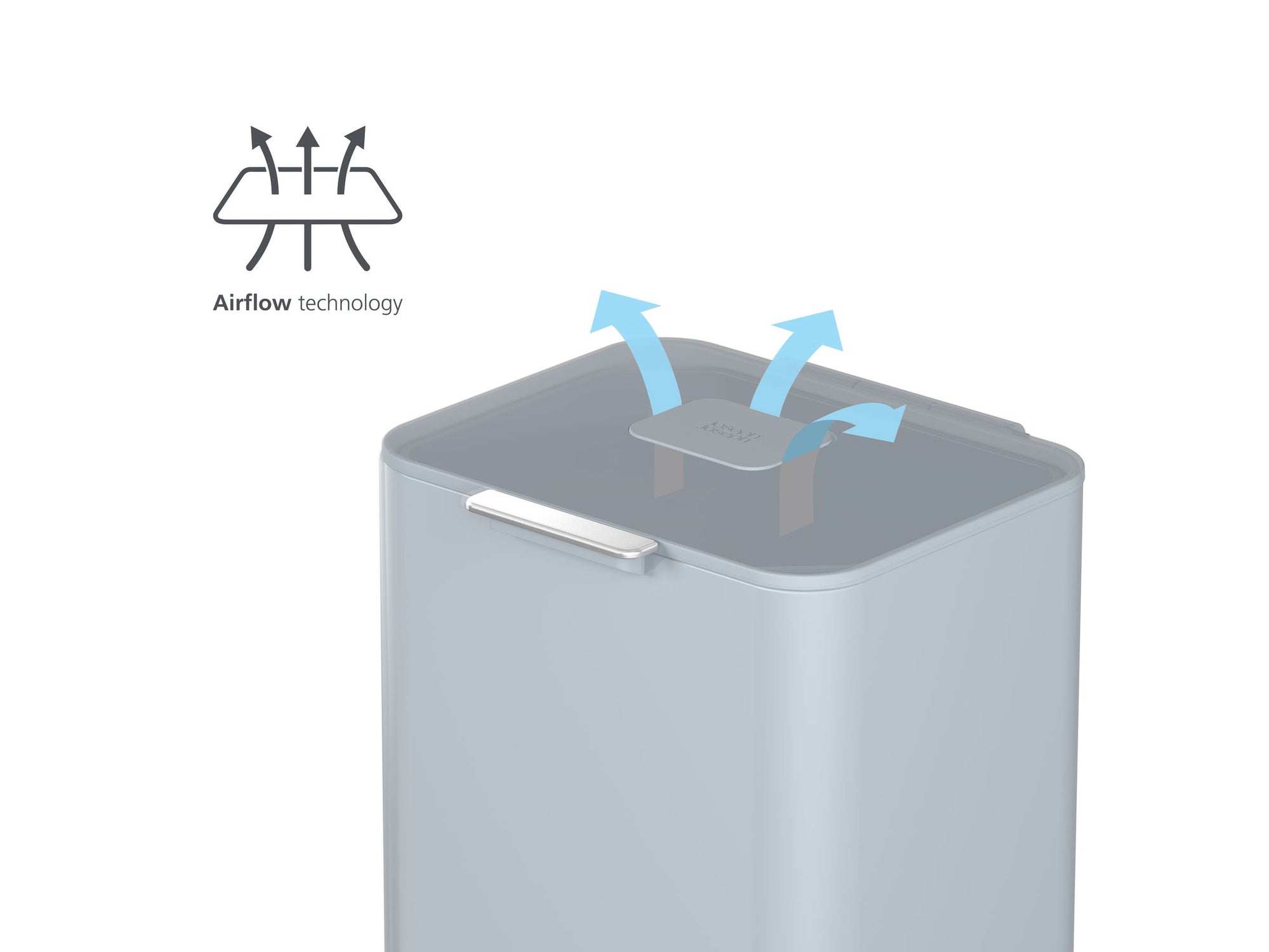 JOSEPH JOSEPH TOTEM MAX PRULLENBAK 60 LITER EDITIONS SKY