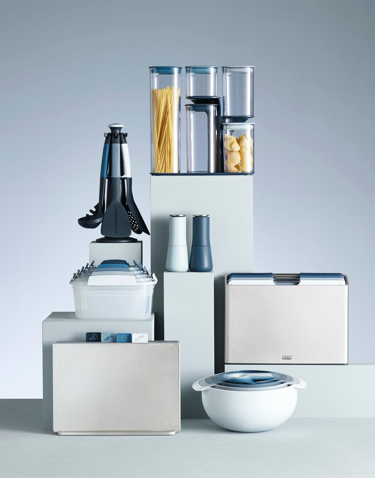 JOSEPH JOSEPH TOTEM MAX PRULLENBAK 60 LITER EDITIONS SKY