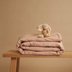 COCO & CICI KIDS TENCEL TWILL DEKBEDOVERTREK PEACH 120 X 150 CM ZONDER KUSSENSLOOP