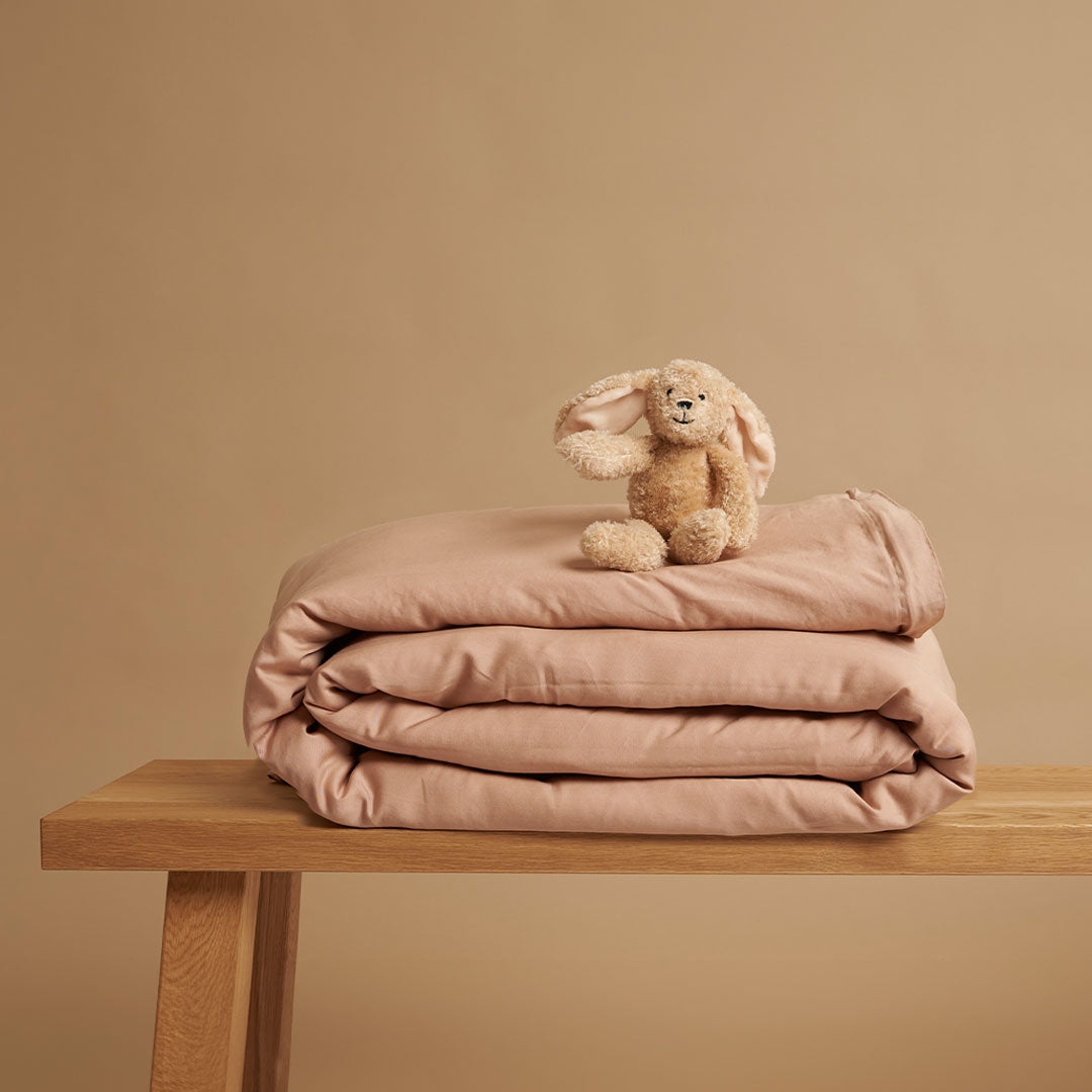 COCO & CICI KIDS TENCEL TWILL DEKBEDOVERTREK PEACH 120 X 150 CM ZONDER KUSSENSLOOP