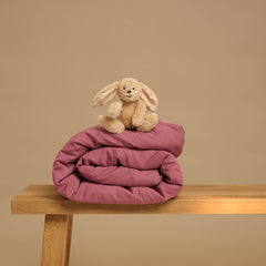 COCO & CICI KIDS TENCEL TWILL DEKBEDOVERTREK DUSTY ROSE