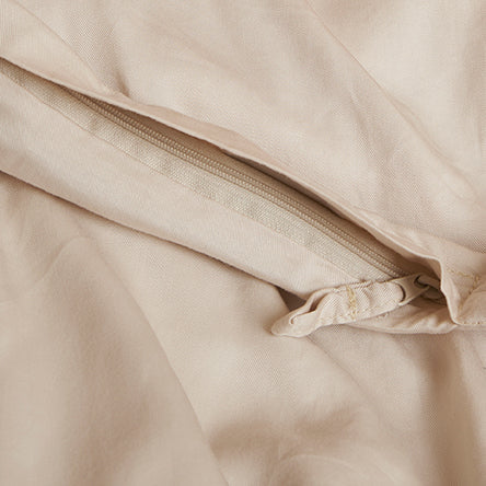 COCO & CICI KIDS TENCEL TWILL DEKBEDOVERTREK BEIGE | + 1 KUSSENSLOOP 60X70