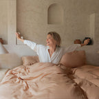 COCO & CICI TENCEL TWILL DEKBEDOVERTREK PEACH 260 X 220 CM