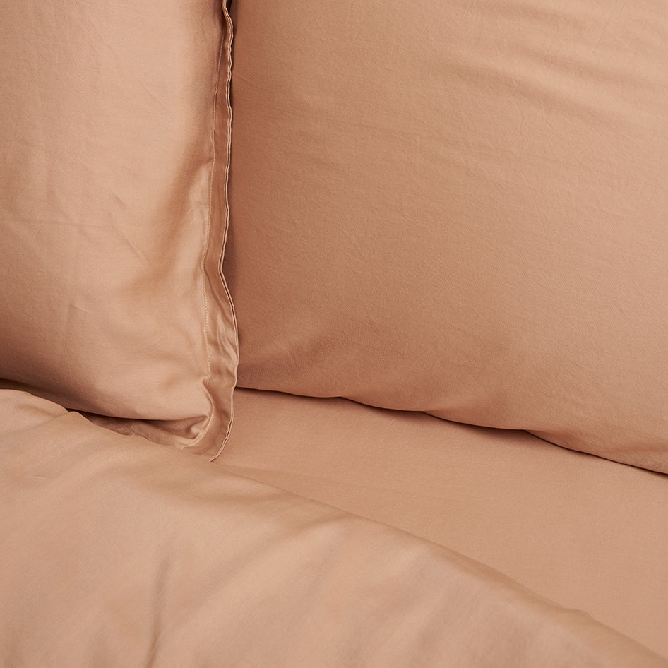 COCO & CICI TENCEL TWILL DEKBEDOVERTREK PEACH 260 X 220 CM