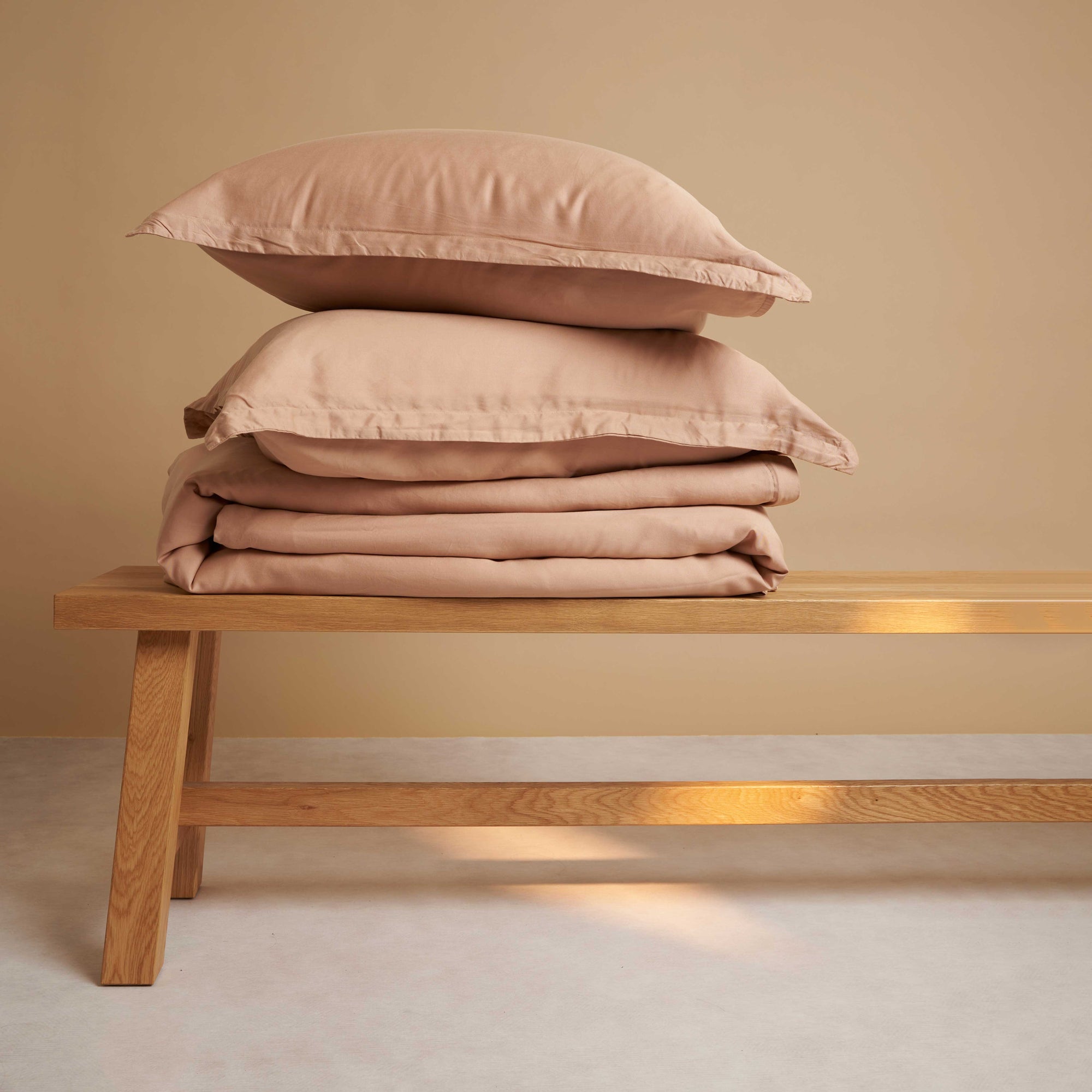 COCO & CICI TENCEL TWILL DEKBEDOVERTREK PEACH 260 X 220 CM