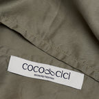 COCO & CICI TENCEL TWILL KUSSENSLOOP OLIJFGROEN - 1 KUSSENSLOOP 60X70