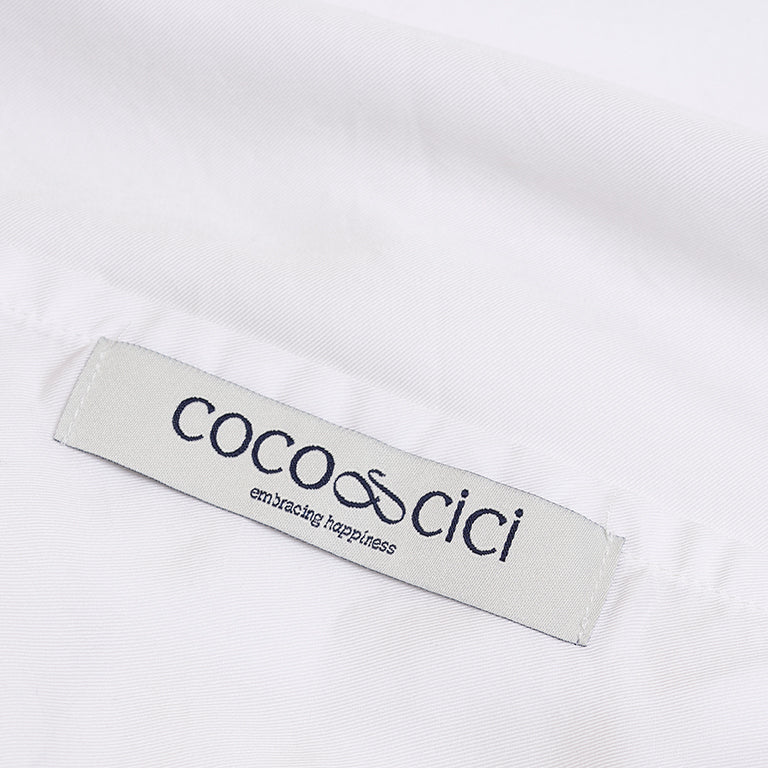 COCO & CICI TENCEL TWILL KUSSENSLOOP WIT - 1 KUSSENSLOOP 80X80